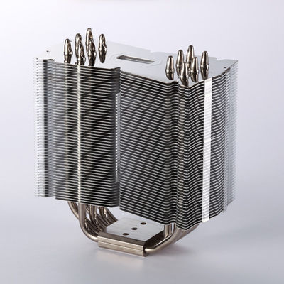 Aluminum Bonded Fin Copper Pipe Heat Sink Folded 75w Heat Dissipation