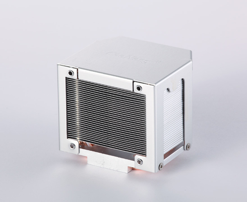 CNC Machining Copper Pipe Heat Sink With Black Anodize Surface Treatment