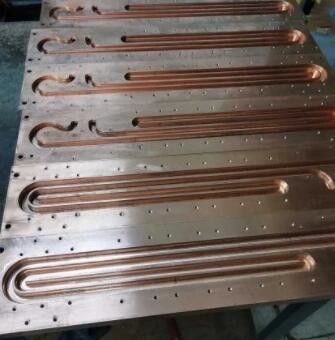 Liquid Cooling Copper Aluminum Terminal Block Plate Heatsink