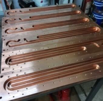 Liquid Cooling Copper Aluminum Terminal Block Plate Heatsink